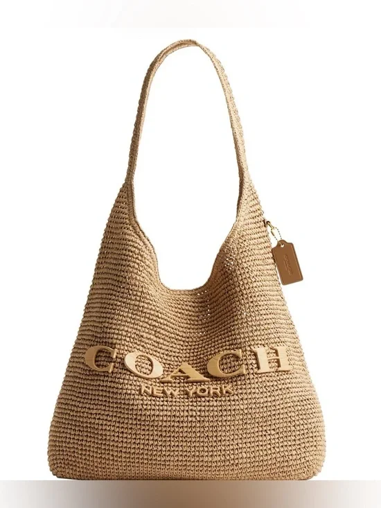 COACH
Brooklyn Extra-Large Straw Shoulder Bag 39 - Picture 1 of 4